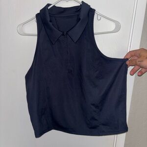 Sleeveless Blue Women's Golf Top